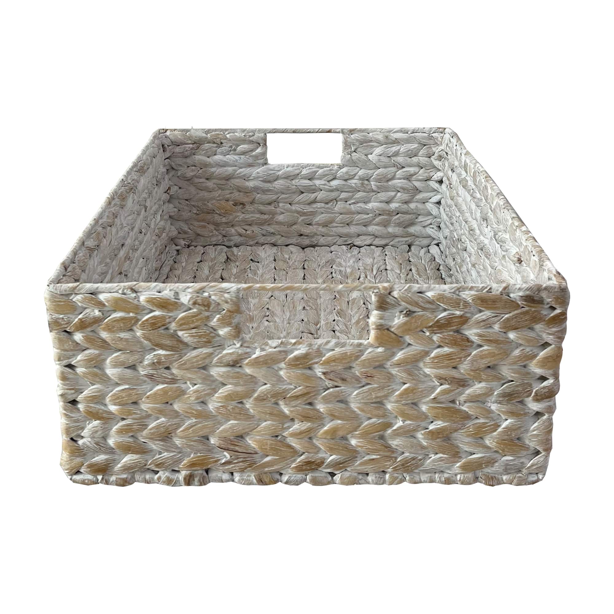 Large White Hyacinth Basket by Ashland®
